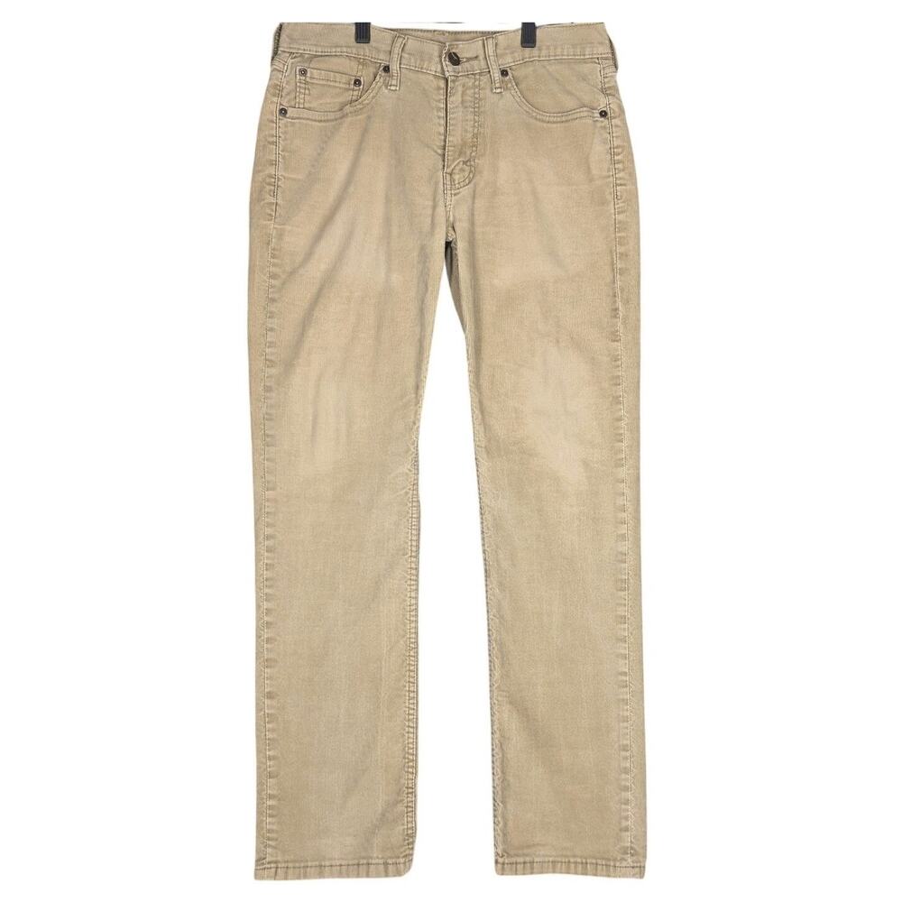 LEVI’S CLASSIC 514 STRAIGHT CORDUROY PANTS – BEIGE – MEN’S SIZE 30W × 30L
